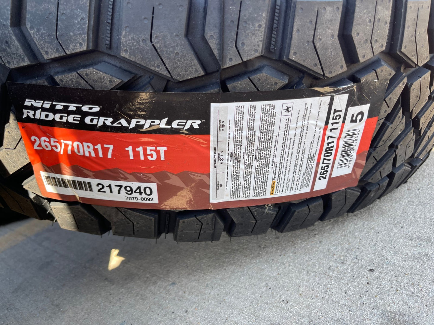 17" Jeep Wrangler SPORT OEM wheels rims tires 9237 black NITTO NEW