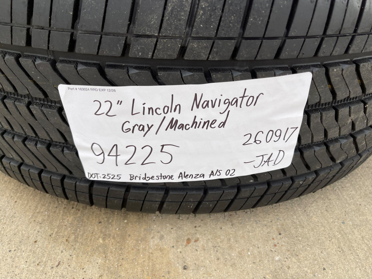 22" Lincoln Navigator OEM 94225 rims wheels BLACK LABEL 2025 2026 2027 SET NEW