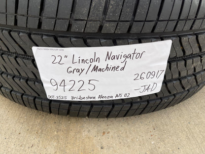 22" Lincoln Navigator OEM 94225 rims wheels BLACK LABEL 2025 2026 2027 SET NEW