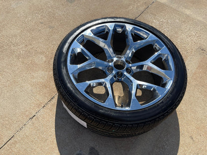 24" 24x9 GMC Yukon Chevy Tahoe 1500 OEM replica wheel rim 5668 spare single