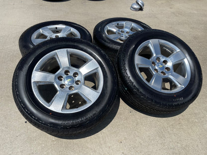 20" Chevy Silverado 1500 Tahoe Suburban OEM wheels rims 5652 SET HANKOOK A/T NEW