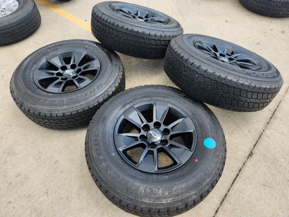 17" Chevy Silverado OEM wheels rims tires 5908 GMC Sierra Yukon black 2025 NEW