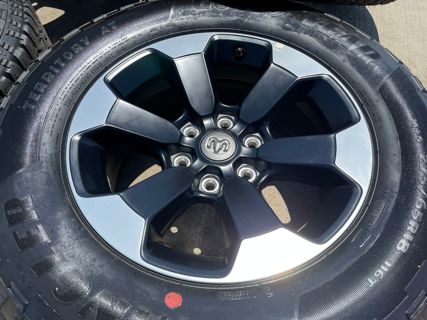 18" Dodge Ram 1500 Rebel Black OEM wheels rims 2671 tires 2024 2025 2026 NEW