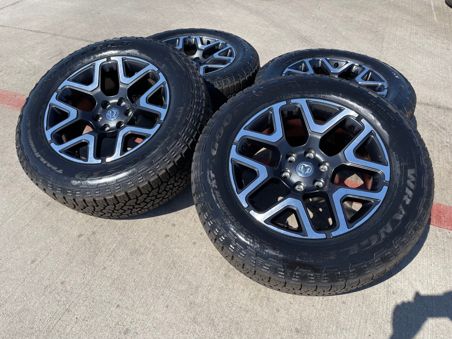 20" Dodge Ram 1500 OEM Laramie wheels rims tires 68583860AA 2024 2025 NEW