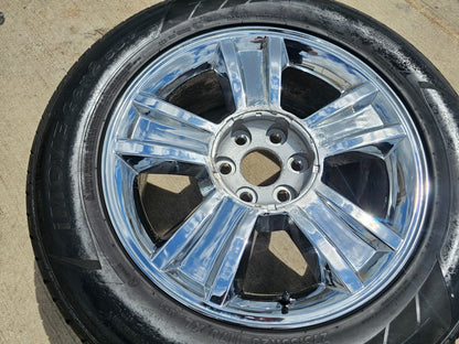 (1) 20" Chevy Silverado Tahoe Suburban chrome OEM Replica 5416 wheel rim spare