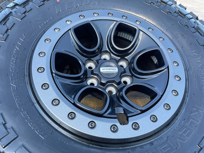 17" Ford F-150 Raptor OEM BEADLOCK rims wheels SET 10459 95210 37" tires NEW