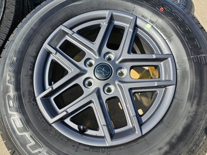 17" Jeep Wrangler Rubicon Sport S OEM wheels rims 51649 Gladiator 2024 2025 NEW
