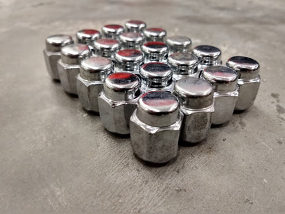 (20) OEM Toyota Tundra lug nuts polished 14x1.5 steel LX570 Sequoia Land Cruiser