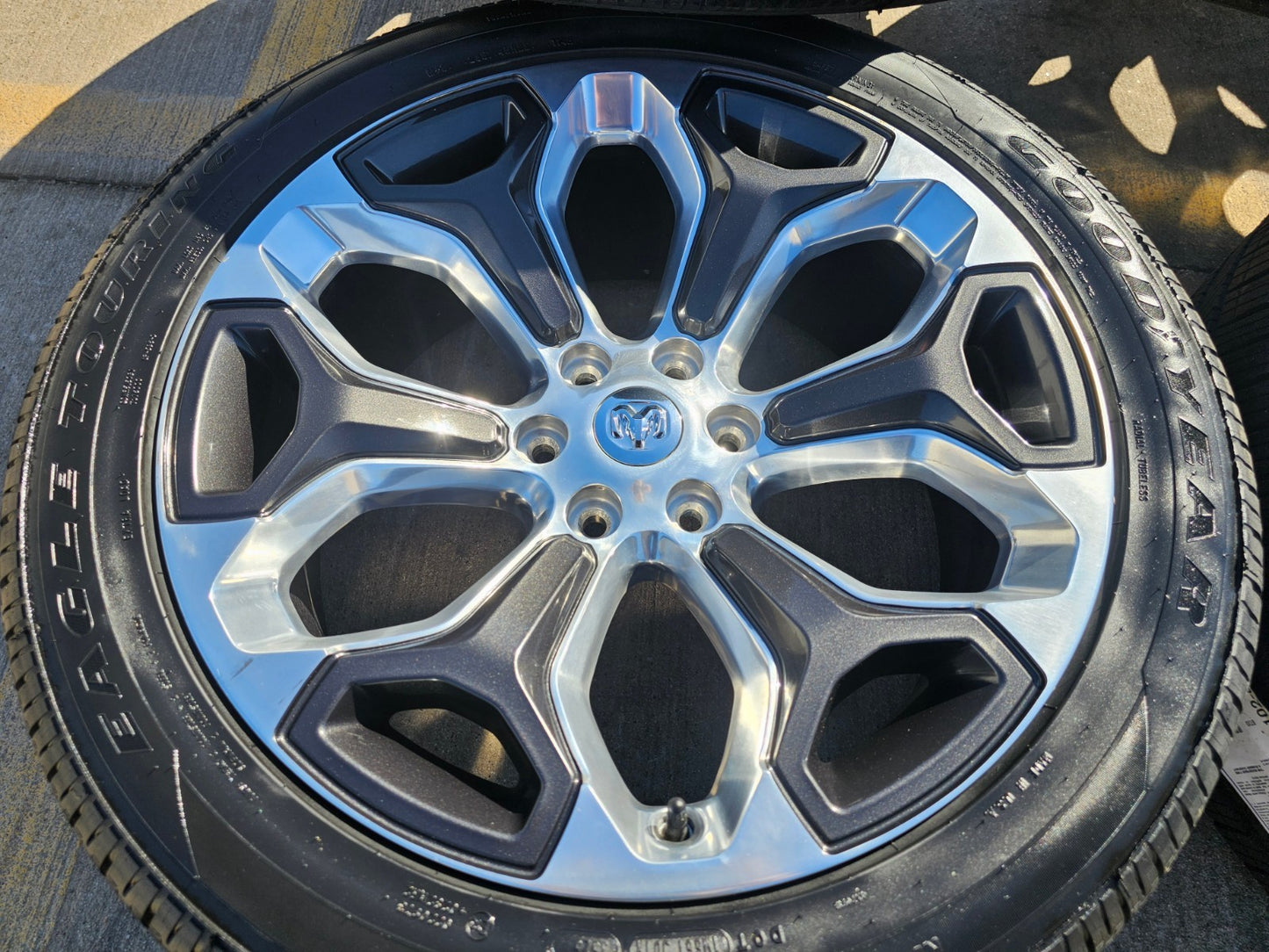 22" Dodge Ram 1500 OEM Laramie rims wheels tires 2685 GOODYEAR NEW