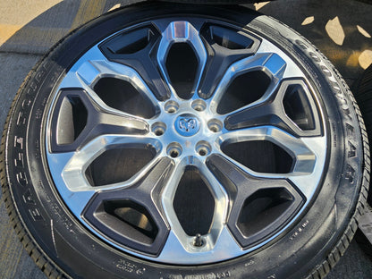 22" Dodge Ram 1500 OEM Laramie rims wheels tires 2685 GOODYEAR NEW