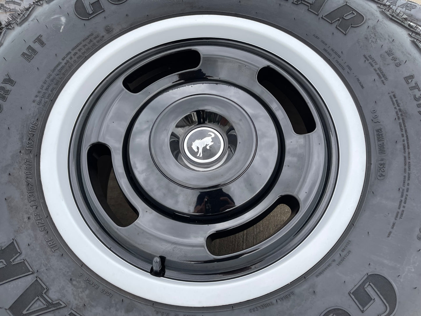 17" Ford Bronco HERITAGE Edition wheels rims white GOODYEAR 35" DISCOUNTED