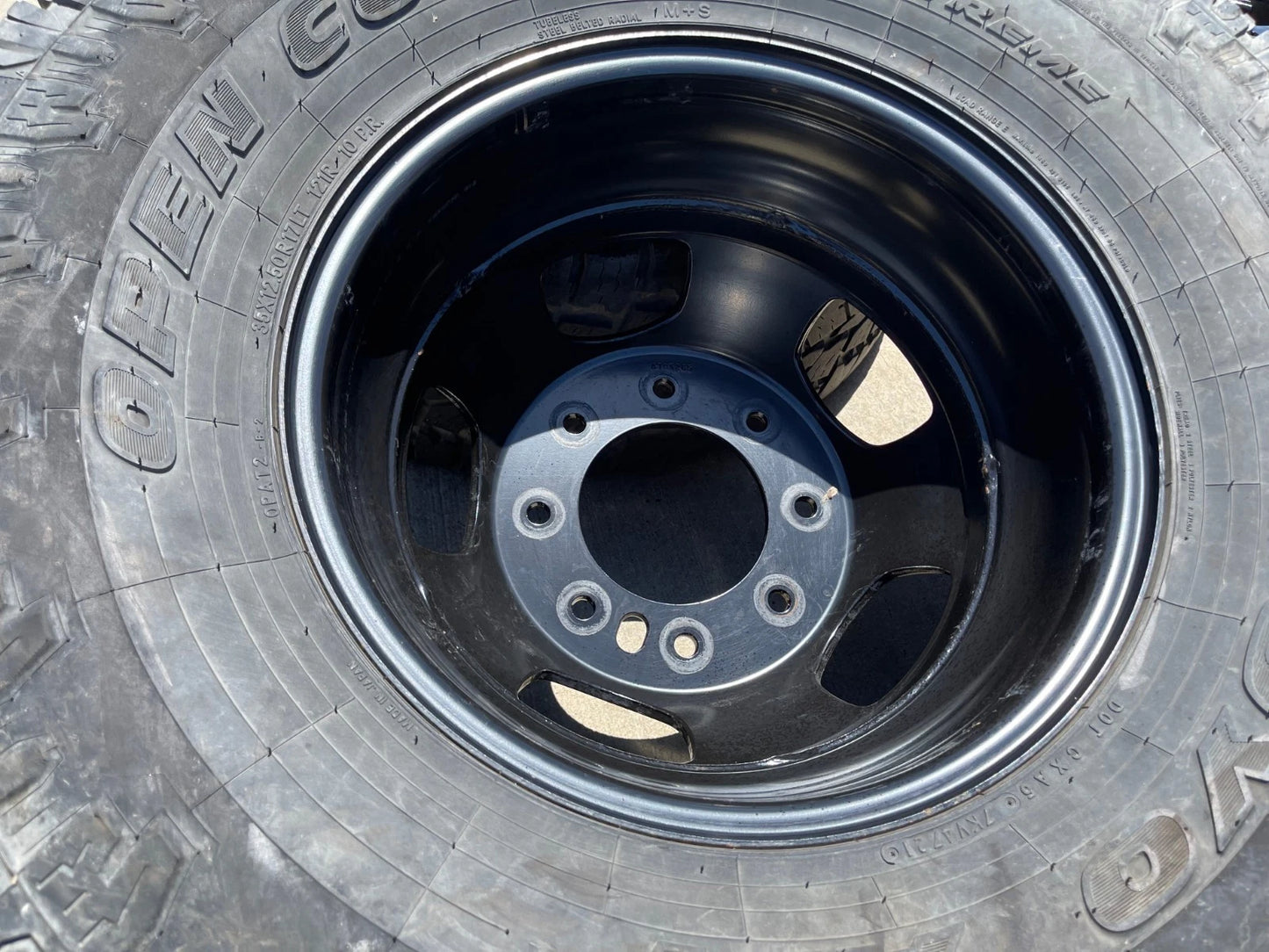 17" Dodge Ram 3500 Dually Laramie 8x200 wheels rims 2703 2704 OEM tires 35"