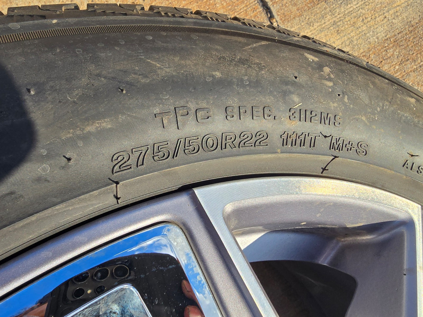 22" GMC Yukon Chevy Tahoe Escalade OEM chrome 95513 wheels rims BRIDGESTONE