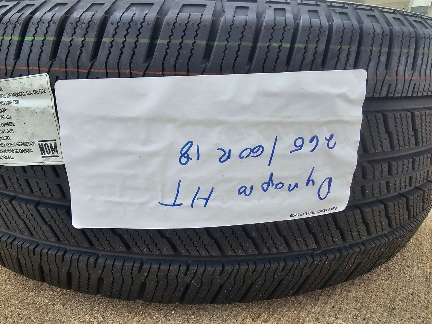 (1) 265/60/18 Hankook Dynapro H/T tire 265/60r18 BRAND NEW!