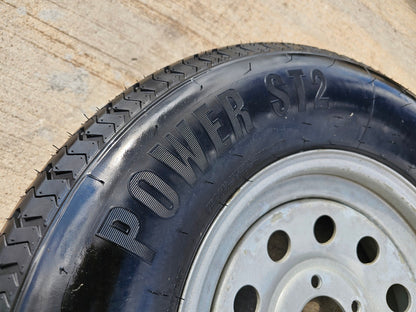 (1) 15x5 Dexstar Steel Trailer wheel rim tire 5x4.5 5x114.3