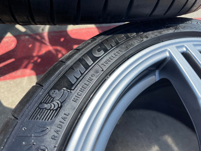 19" + 20" Chevy Corvette Z06 C8 OEM FORGED wheels rims MICHELIN SET