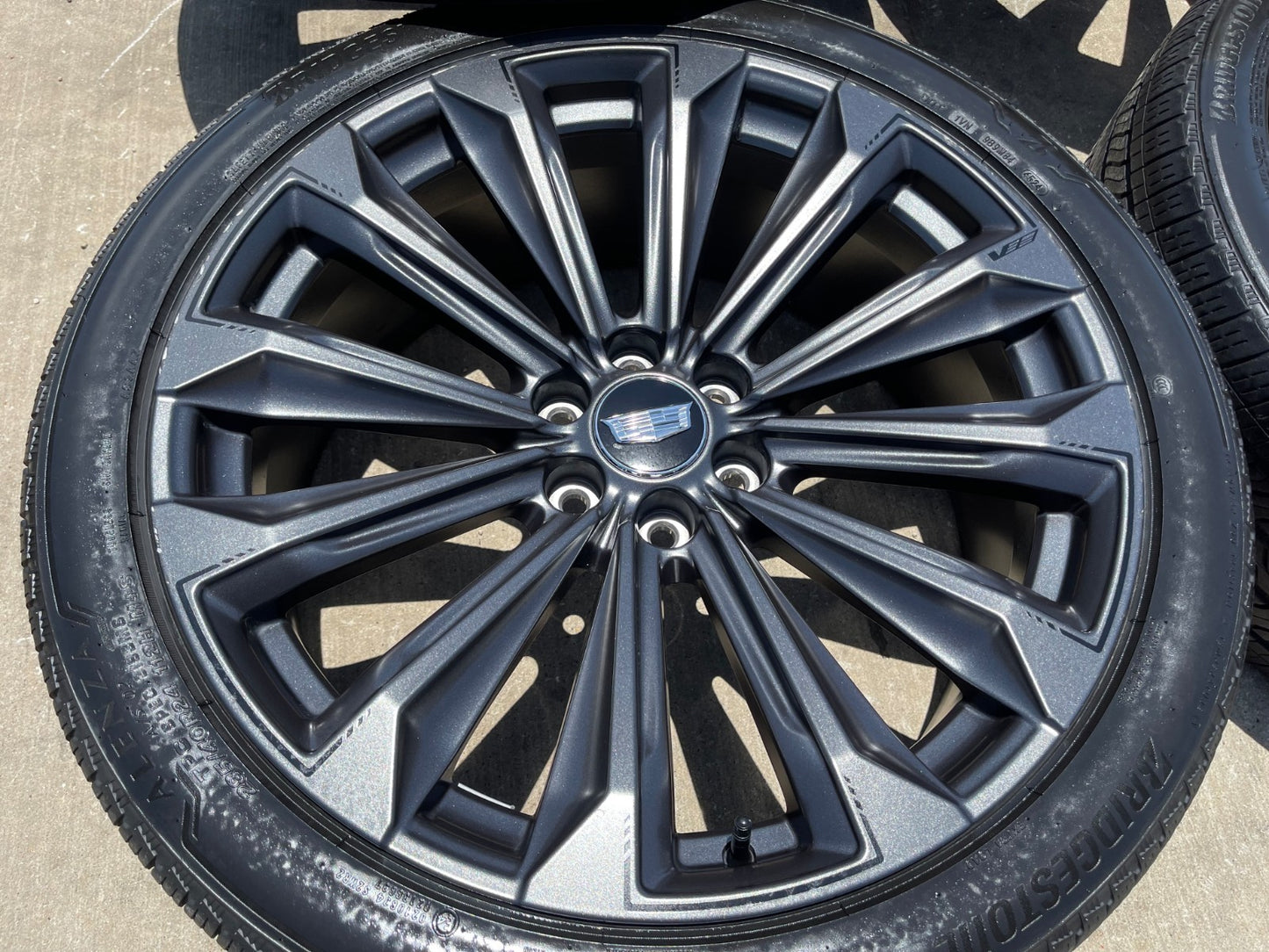 24" Cadillac Escalade V PLATINUM OEM wheels rims tires 2024 2025 2026 2027 SET