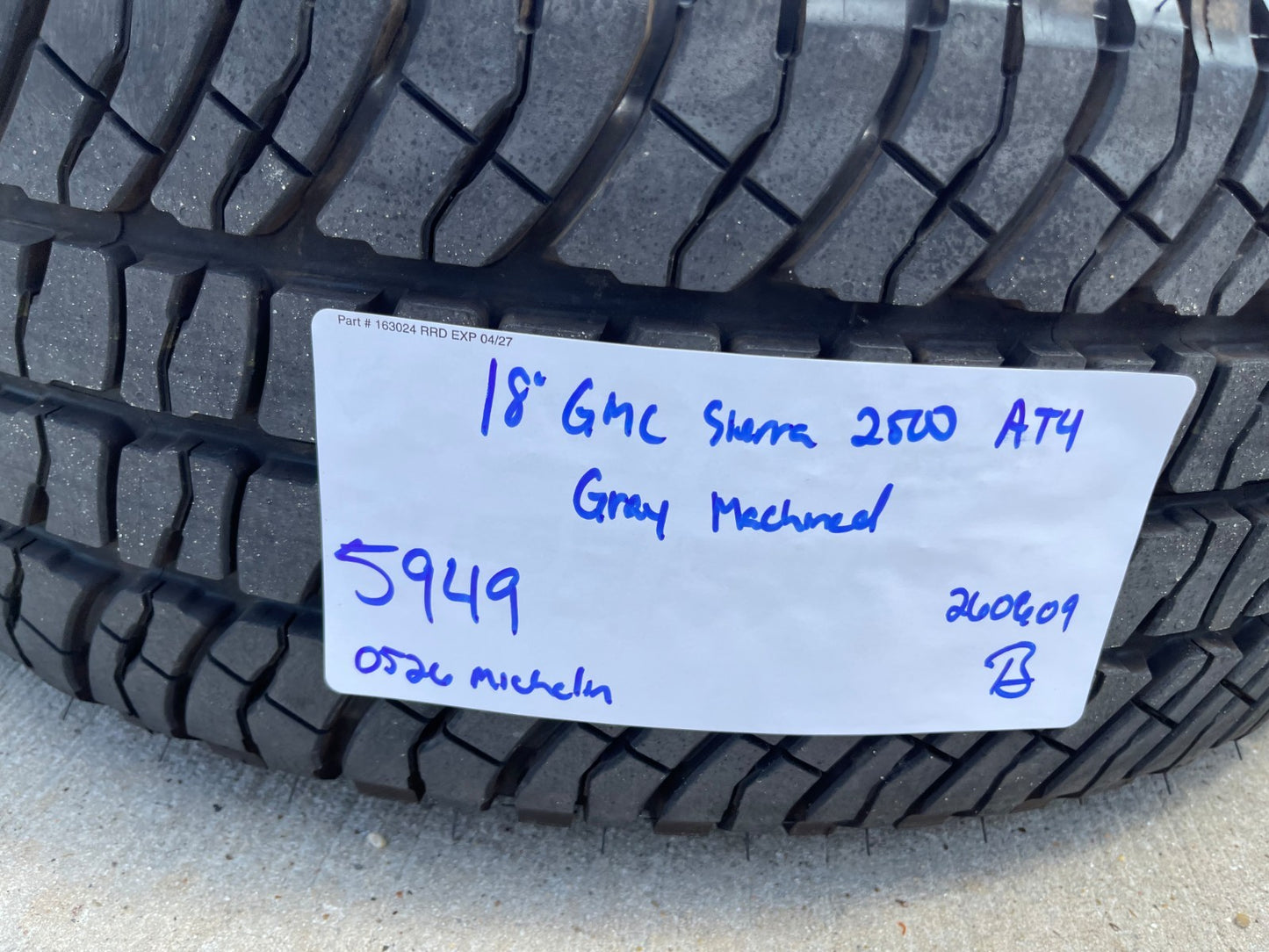 NEW 18" GMC Sierra AT4X Chevy Silverado 2500 3500 OEM wheels rims SET RIM# 5949