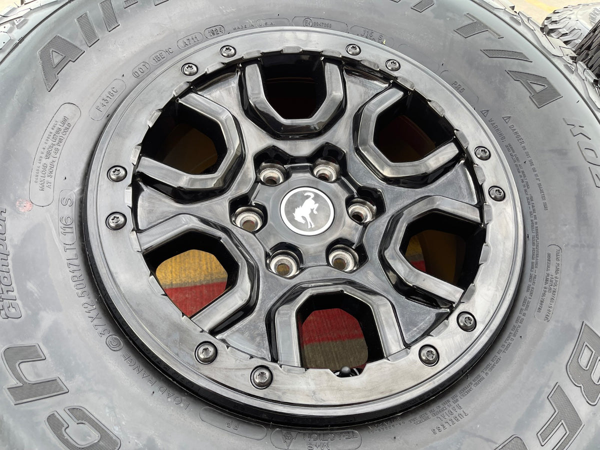 17" Ford Bronco SASQUATCH wheels rims BEADLOCK 10388 Ranger BFG KO2 A/T 37" SET