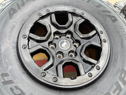 17" Ford Bronco SASQUATCH wheels rims BEADLOCK 10388 Ranger BFG KO2 A/T 37" SET