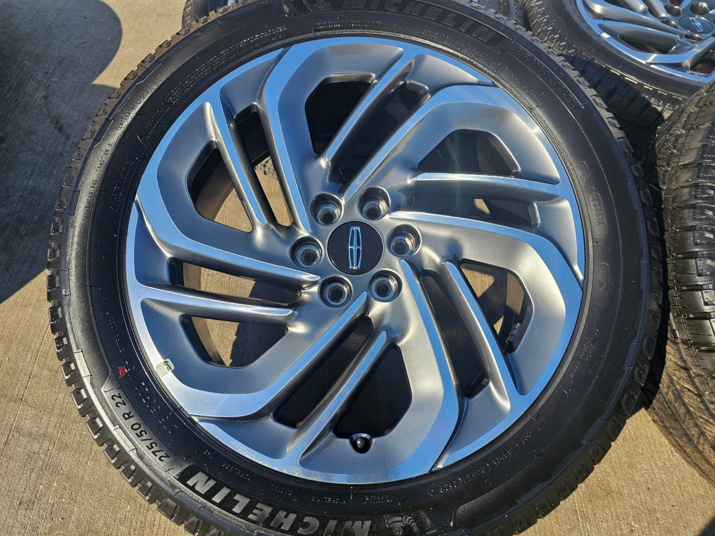 22" Lincoln Navigator OEM 94225 rims wheels BLACK LABEL 2025 2026 MICHELIN NEW