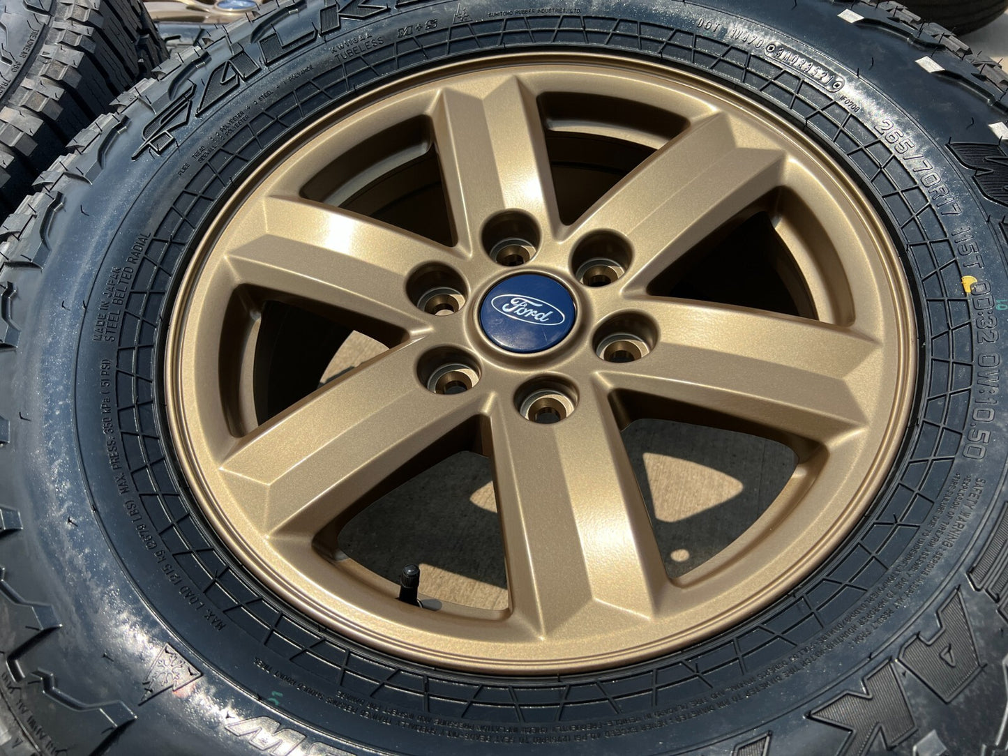 17" Ford F-150 OEM BRONZE Tremor rims wheels tires 10339 FALKEN A/T3 NEW
