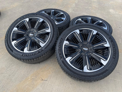 24" Cadillac Escalade IQ EV OEM 4893 wheels rims Hummer 2025 2026 2027 SET NEW