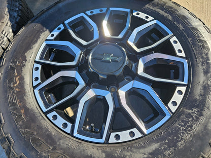 20" Chevy Silverado High Country 2500 3500 OEM Black wheels rims SET