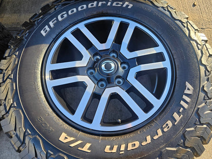 (4) 17" INEOS Grenadier OEM black wheels rims 8775 tires 2024 2025 2026 NEW BFG