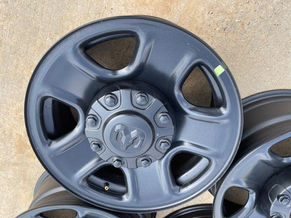 18" Dodge Ram 2500 3500 STEEL black OEM 2473 wheels rims SET 2025 2026 2027 NEW