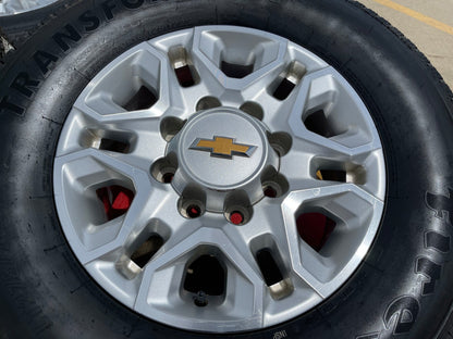 18" Chevy Silverado 2500 3500 OEM 5959 wheels rims tires SET FIRESTONE NEW