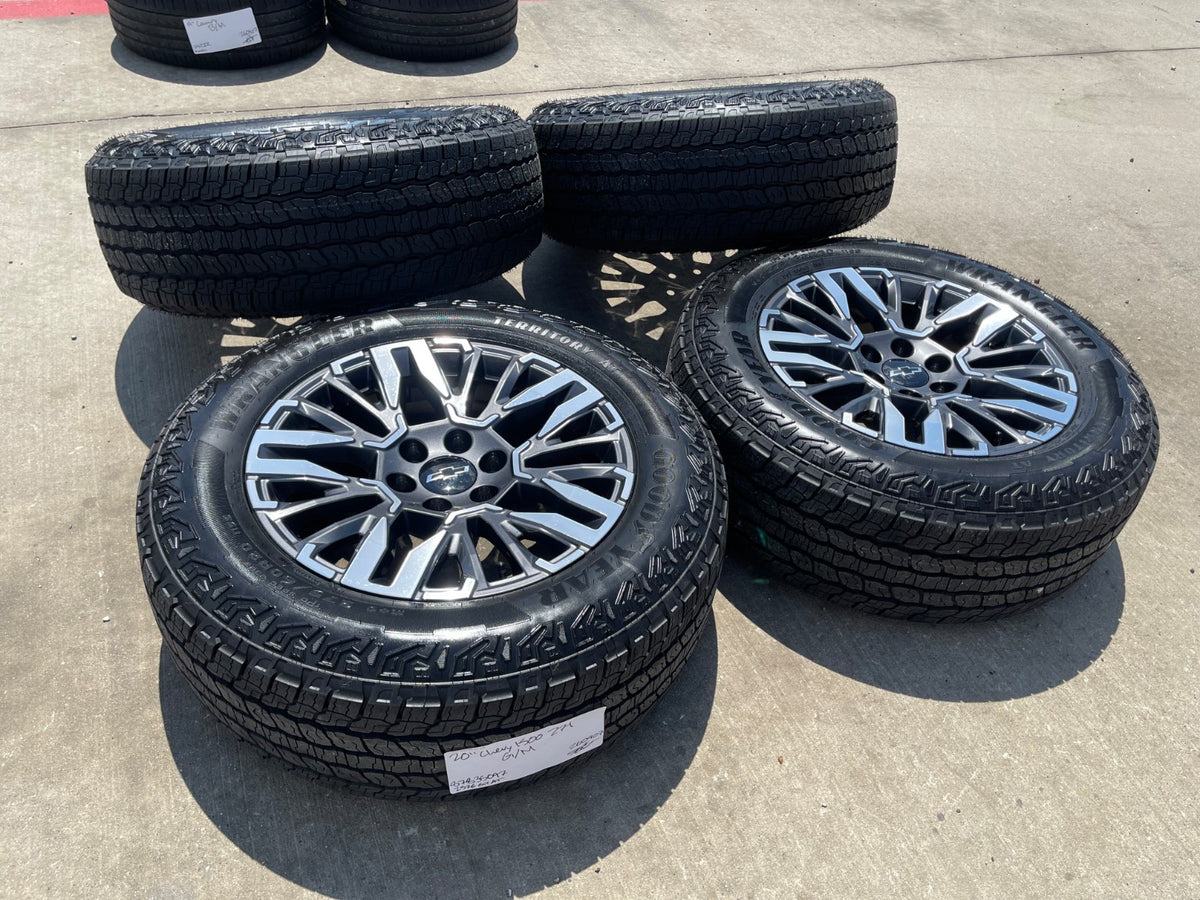 20" Chevy Silverado Z71 GMC Sierra Canyon OEM wheels rims SET 2025 2026 2027 NEW