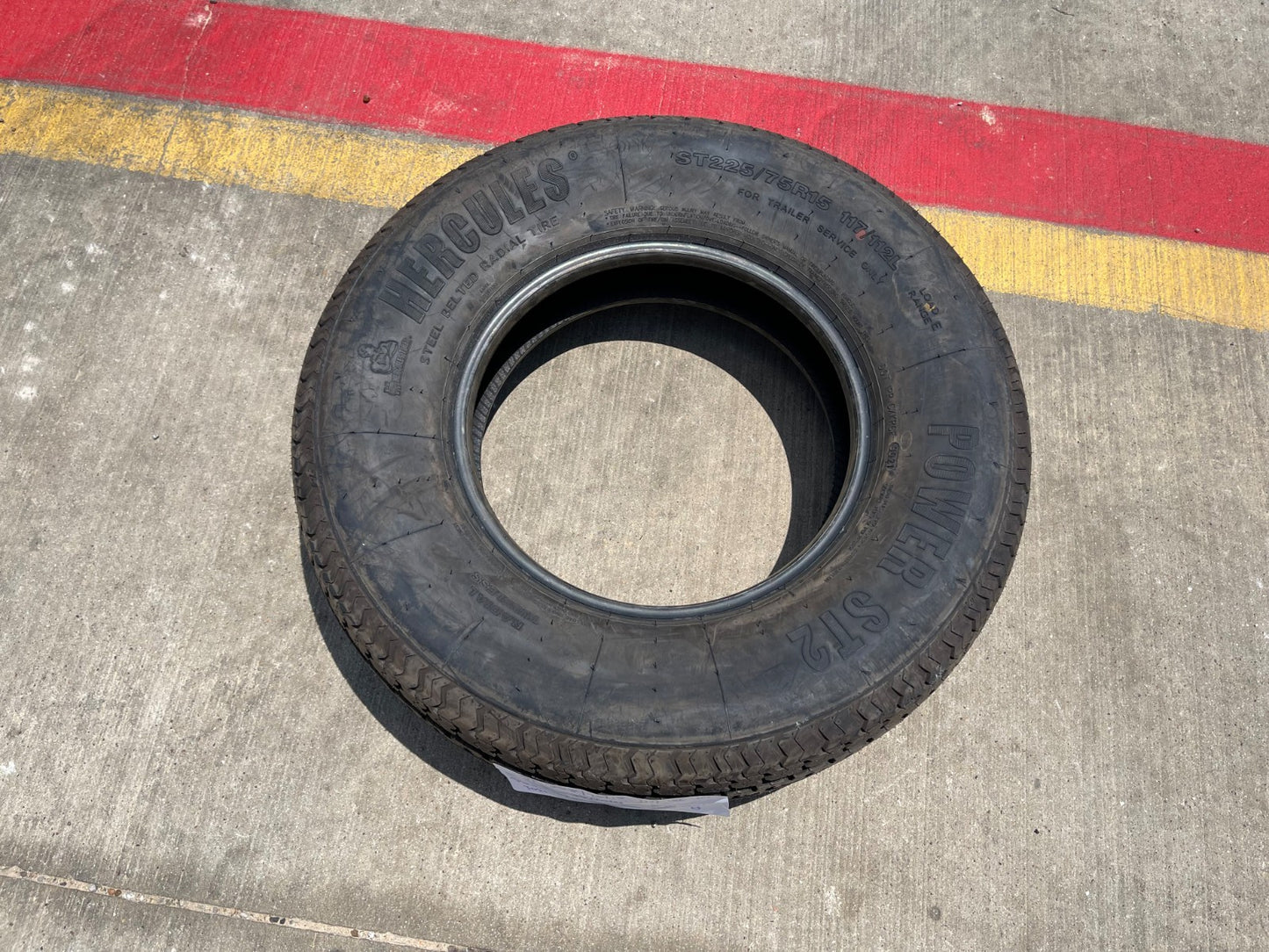 (1) 225/75/15 Hercules Power ST2 tire 225/75R15 LT 10 ply LR E 112L trailer NEW