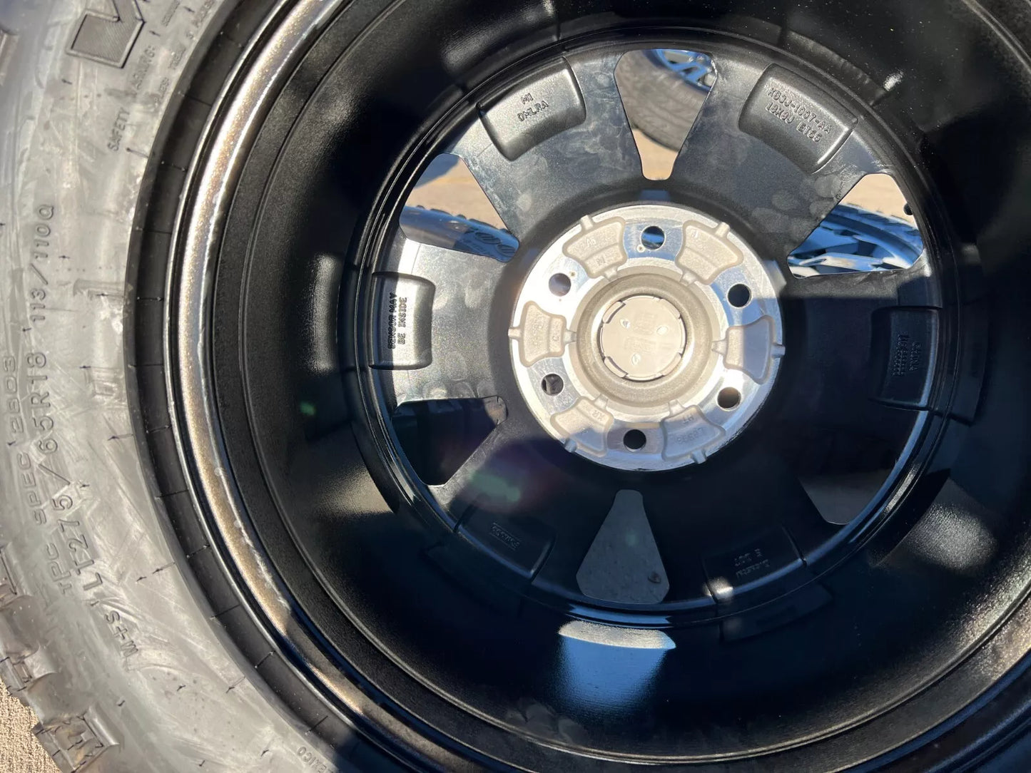 18" Ford Bronco BADLANDS OEM black wheels rims 10282 Ranger GOODYEAR DURATRAC