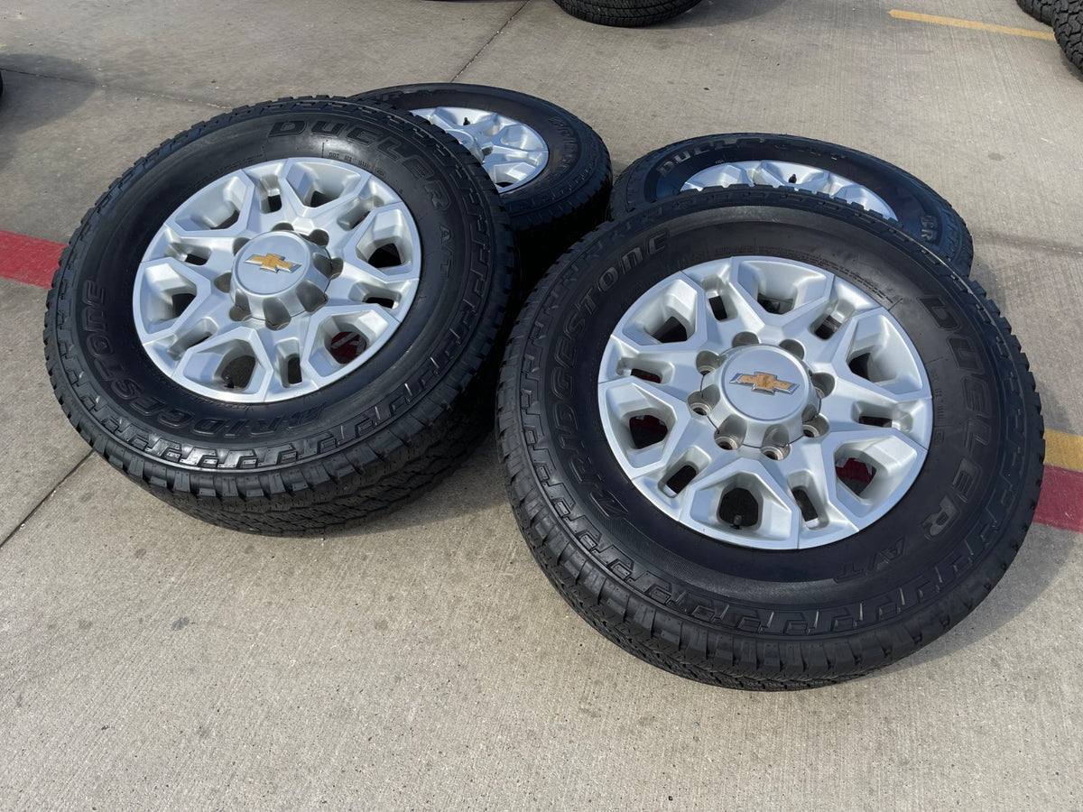 18" Chevy Silverado 2500 3500 OEM 5959 wheels rims BRIDGESTONE SET