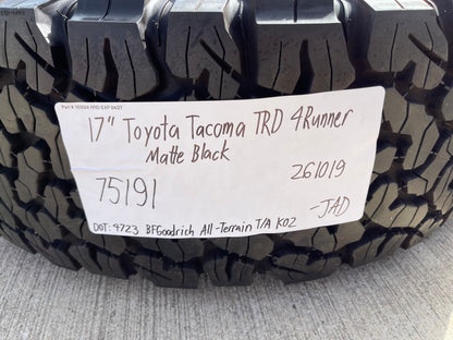 16" Toyota Tacoma TRD wheels rims SET 75191 OEM 4Runner FJ BFG KO2 A/T NEW