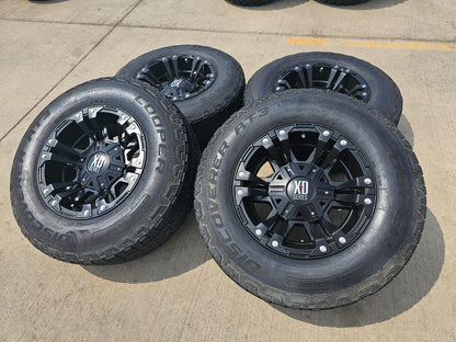 17x9 KMC Monster II Jeep Wrangler 5x127 wheels rims tires