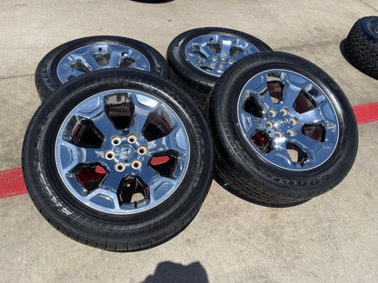 20" Dodge Ram 1500 OEM Laramie CHROME 2680 wheels rims 2022 2023 2024 2025 2026
