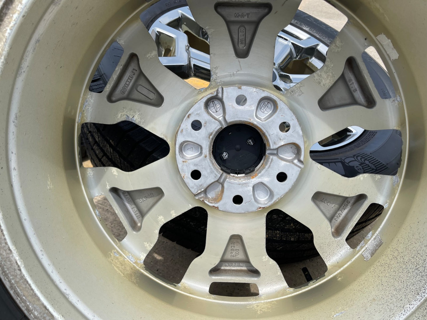 20" Nissan Titan XD OEM 62789 wheels rims tires CHROME MICHELIN
