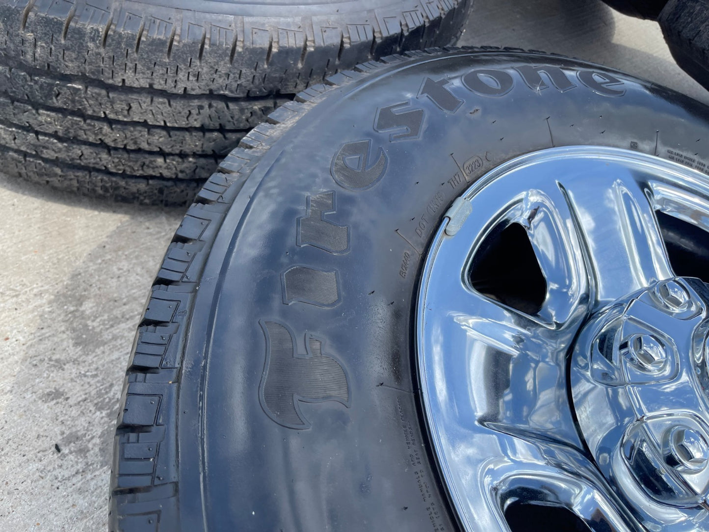 18" Dodge Ram 2500 3500 STEEL chrome OEM 2473 wheels rims SET FIRESTONE