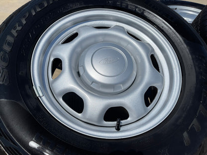 17" Ford F-150 OEM rims wheels 3857 steel SET PIRELLI A/T
