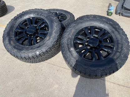 20" GMC Sierra Chevy 2500 OEM 5957 BLACK DIAMOND wheels rims tires BFG 37"