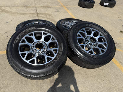 20" Ford F-250 F-350 OEM Lariat wheels rims 10292 tires SET MICHELIN A/T2