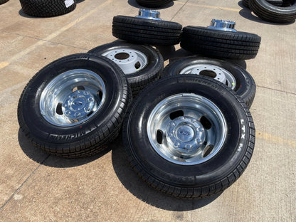 17" Ford F-350 Dually OEM 14077 14078 rims wheels Michelin M/S2 NEW