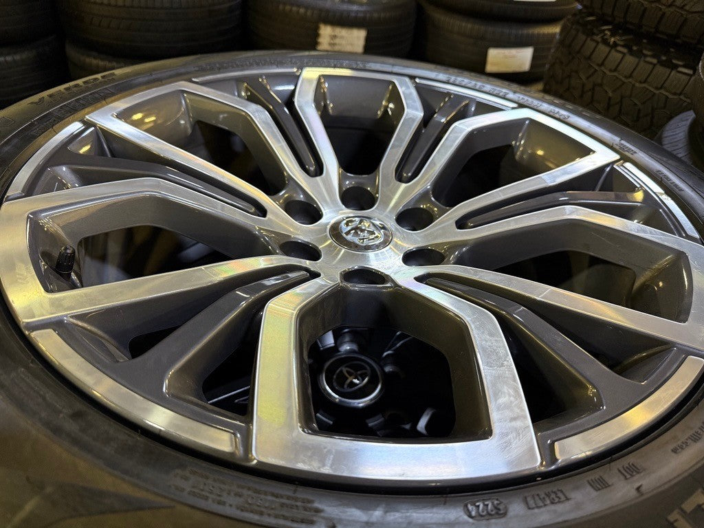 22" Dodge Ram 1500 OEM TUNGSTEN LIMITED Laramie wheels rims SET PIRELLI NEW