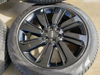 22" Lincoln Navigator OEM rims wheels Black Label 95384 10496 tires NEW