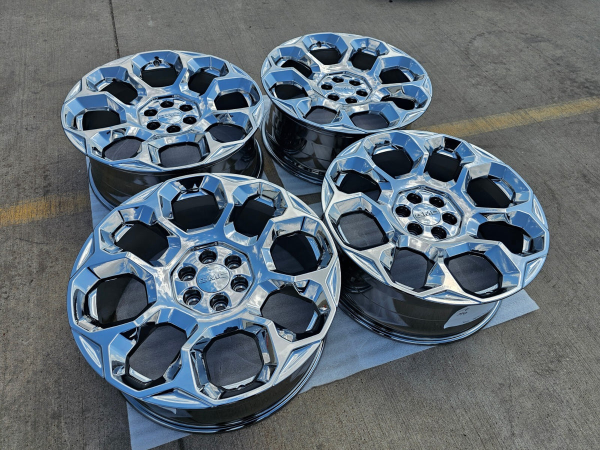 24" GMC Yukon Sierra Tahoe Cadillac Escalade OEM wheels rims 2025 2026 2027 NEW