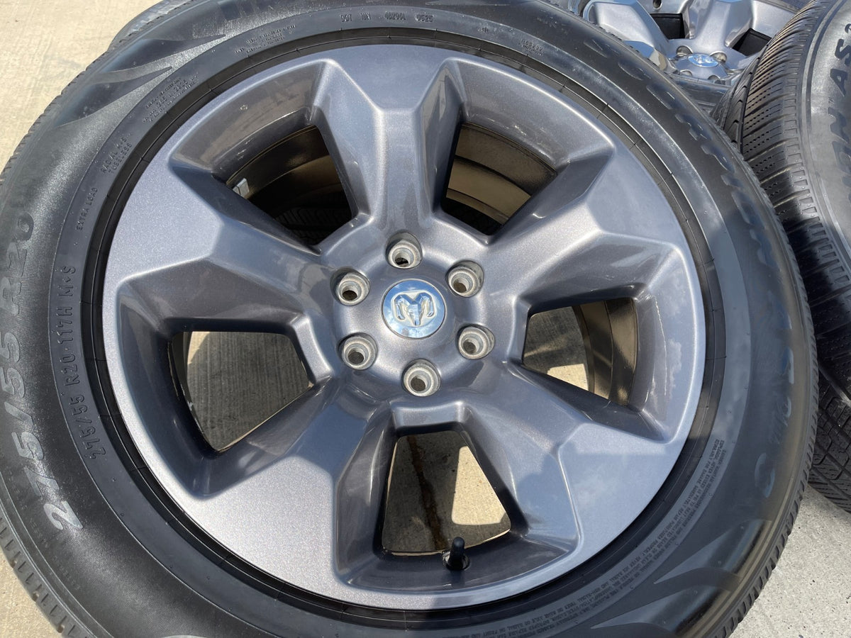 20" Ram 1500 OEM LIMITED Laramie wheels rims gray 2675 2722 PIRELLI