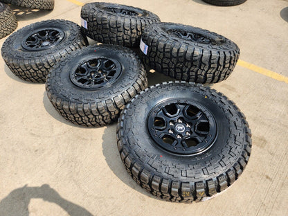(4) 17" Ford Bronco HERITAGE SASQUATCH wheels rims BEADLOCK 6x5.5 10388 NEW 37"