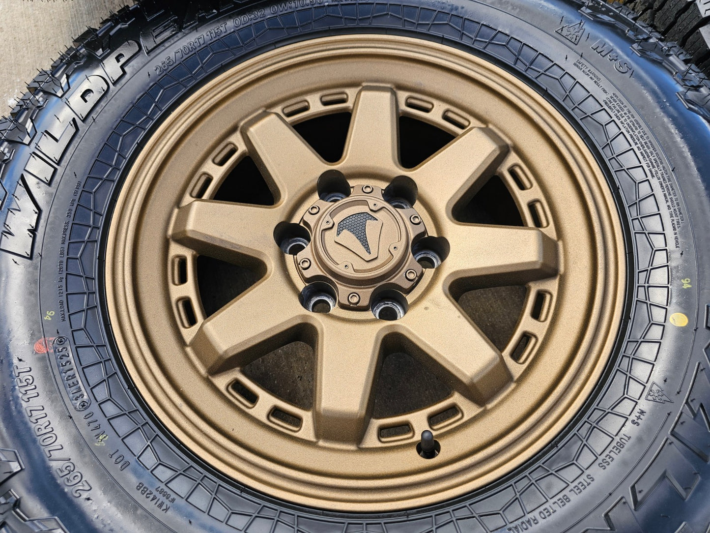 17" 4Runner Toyota Tacoma OEM BRONZE wheels rims FJ FALKEN WILDPEAK A/T4 NEW